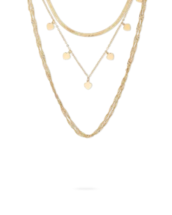 Bijou Brigitte Collier multirangs - Cherished Gold