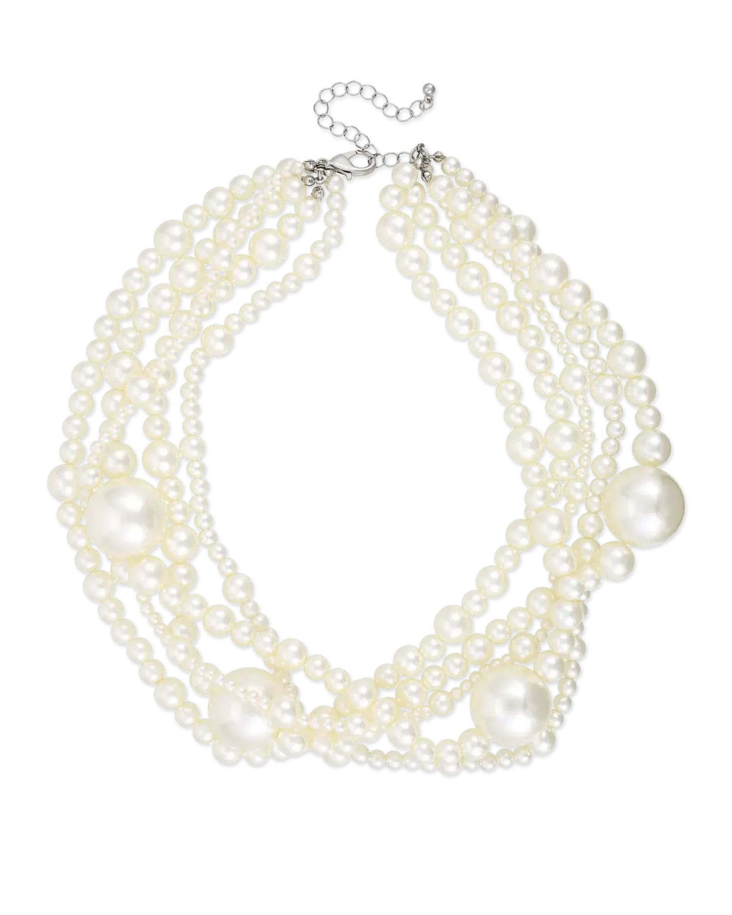 Bijou Brigitte Collier multirangs - Chunky Pearls Discount