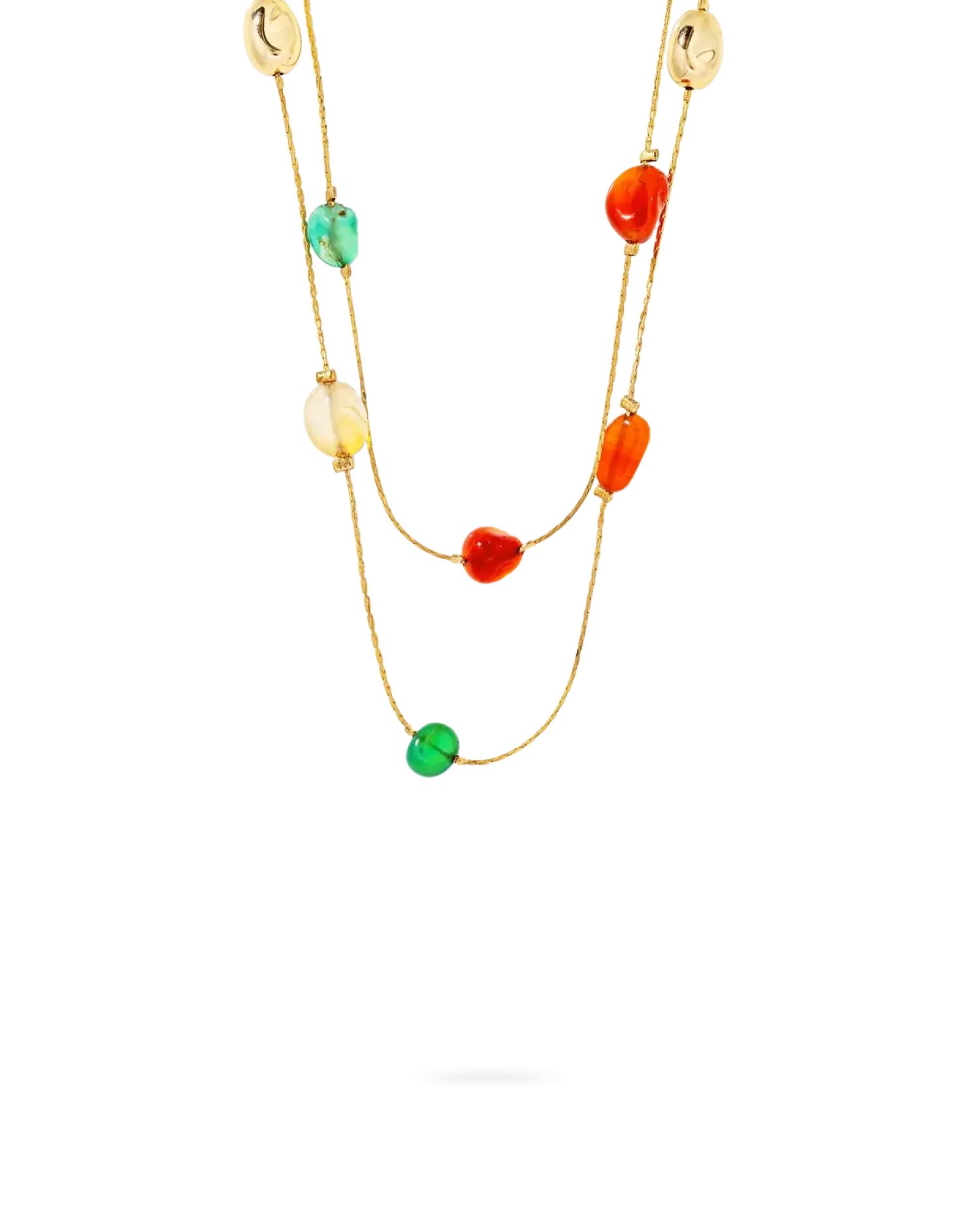 Bijou Brigitte Collier multirangs - Colorful Agate Discount