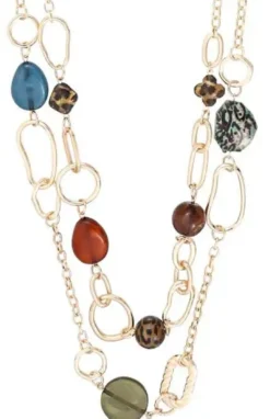 Bijou Brigitte Collier multirangs - Different Rows Sale