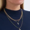 Bijou Brigitte Collier multirangs - Double Cross New