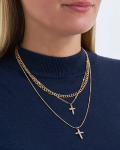 Bijou Brigitte Collier multirangs - Double Cross New