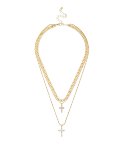 Bijou Brigitte Collier multirangs - Double Cross New