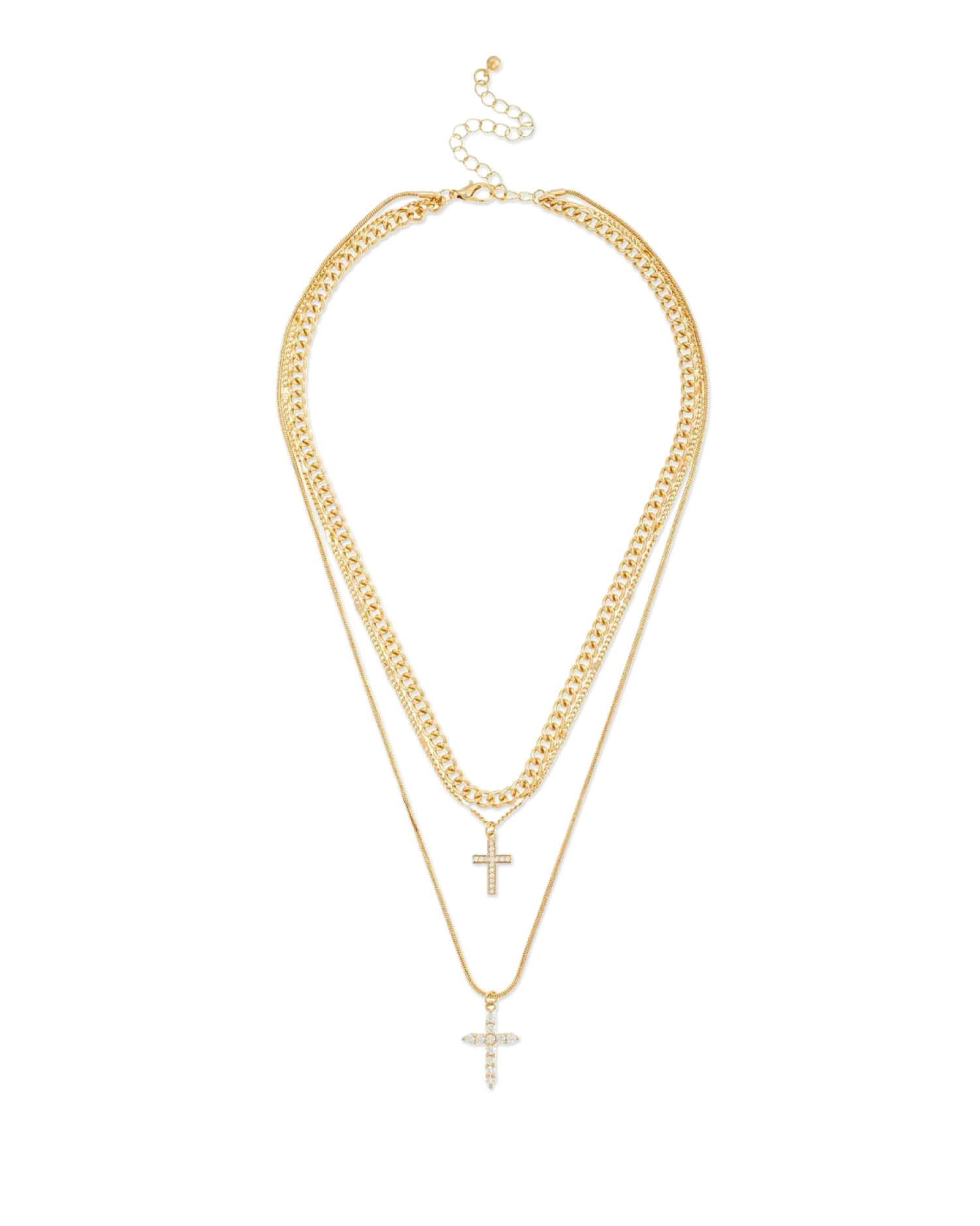Bijou Brigitte Collier multirangs - Double Cross New