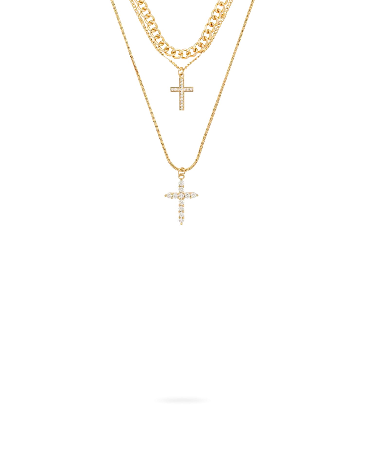 Bijou Brigitte Collier multirangs - Double Cross New