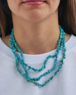 Bijou Brigitte Collier multi-rangs - Edgy Turquoise Discount