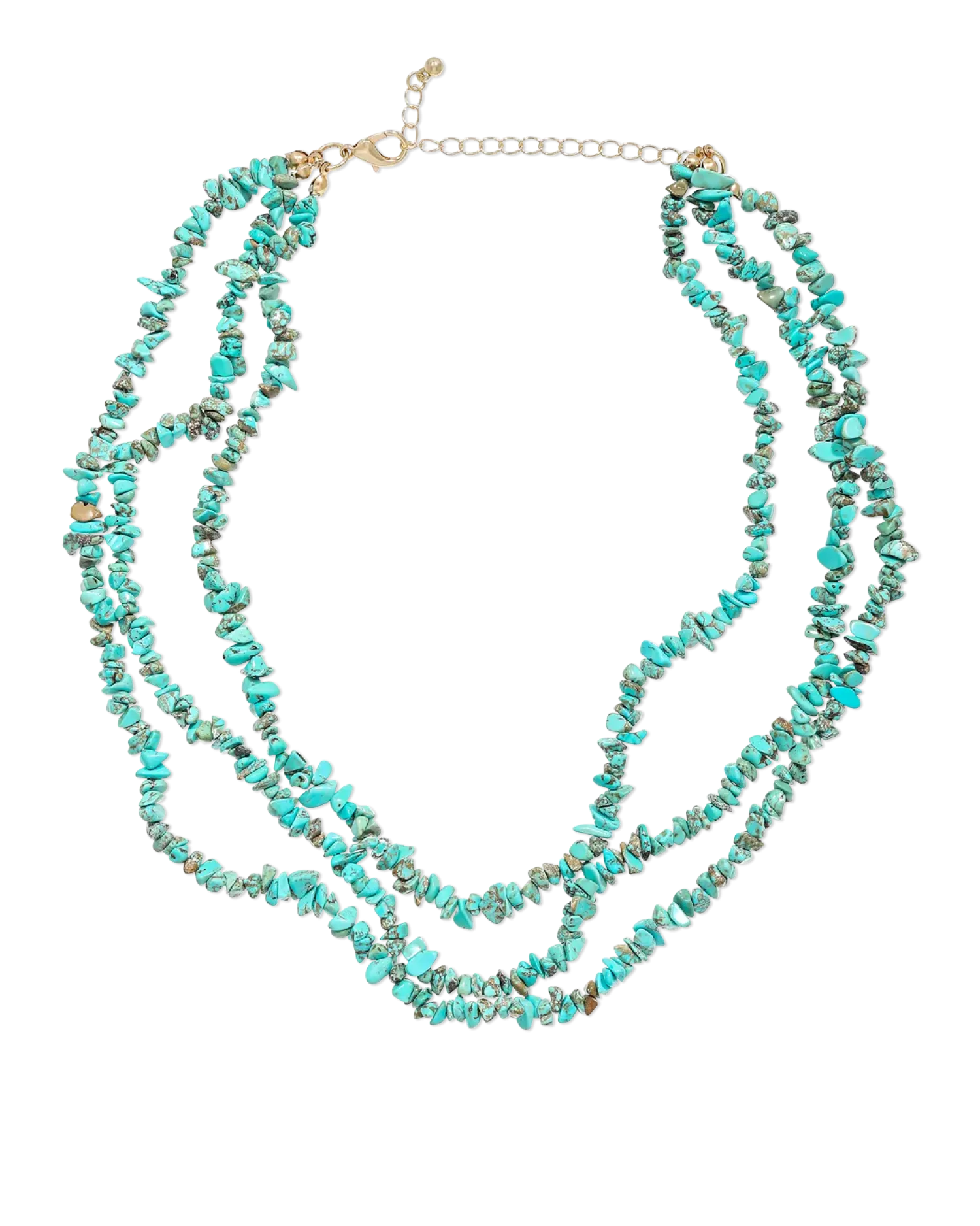Bijou Brigitte Collier multi-rangs - Edgy Turquoise Discount