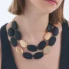 Bijou Brigitte Collier multirangs - Elegant Black Discount