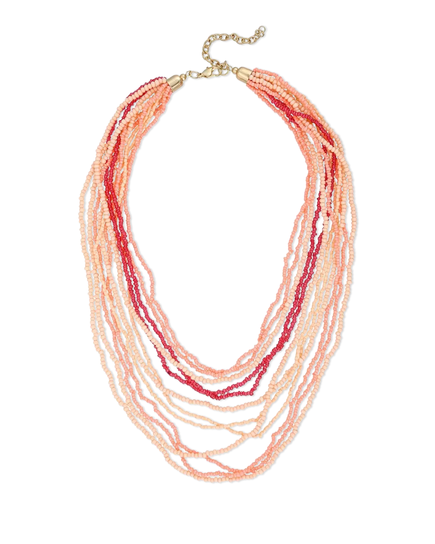Bijou Brigitte Collier multirangs - Funky Peach New
