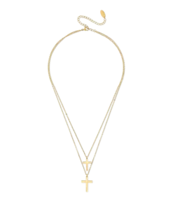 Bijou Brigitte Collier multi-rangs - Glossy Cross Discount