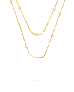 Bijou Brigitte Collier multirangs - Golden Bubbles New