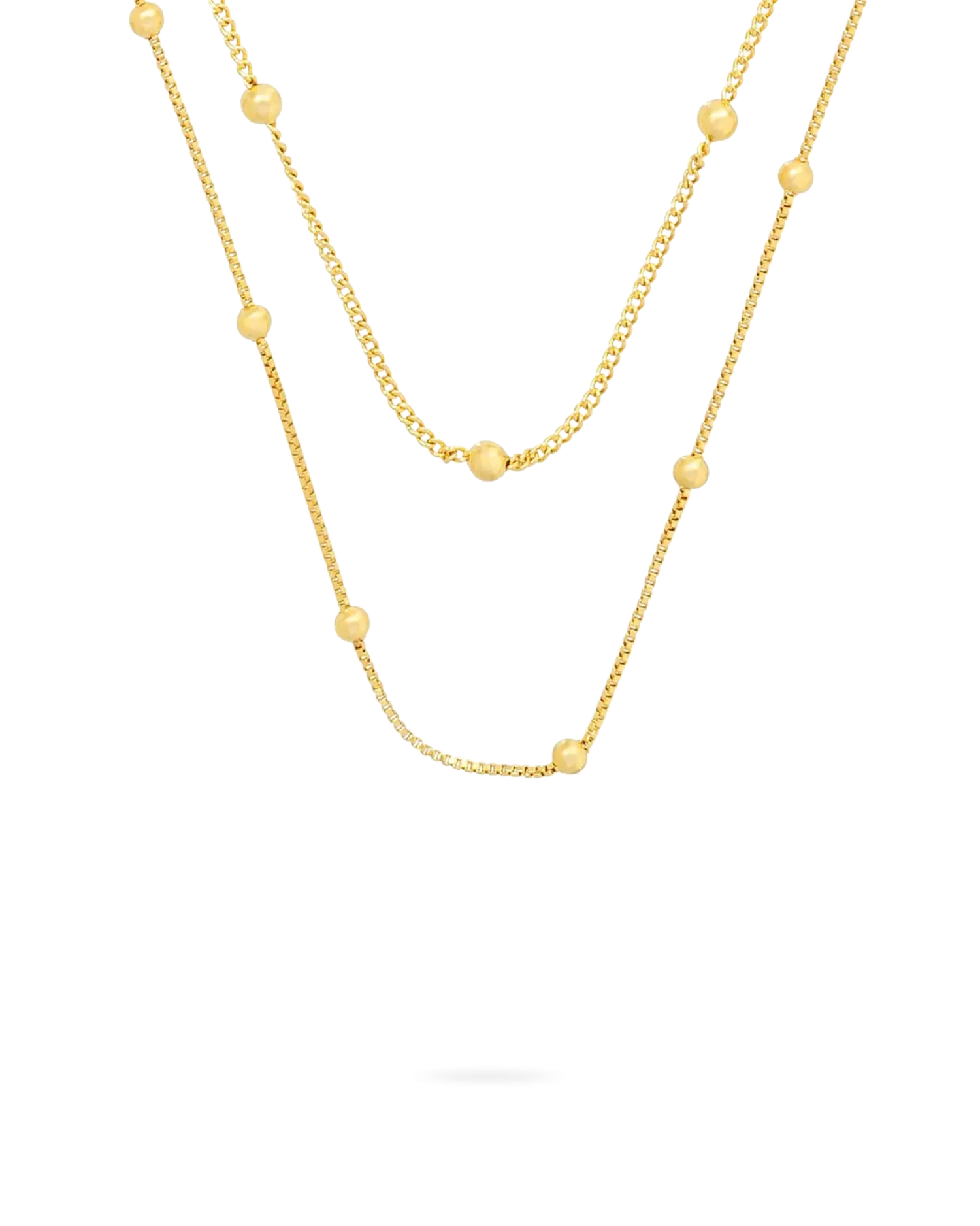 Bijou Brigitte Collier multirangs - Golden Bubbles New