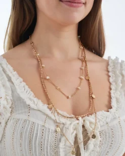 Bijou Brigitte Collier multirangs - Golden Charms New