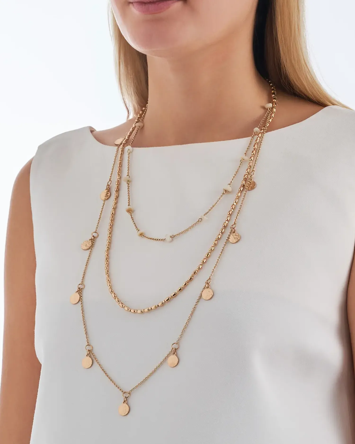 Bijou Brigitte Collier multirangs - Golden Charms New