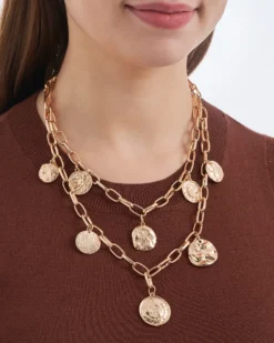 Bijou Brigitte Collier multirangs - Golden Coins Outlet