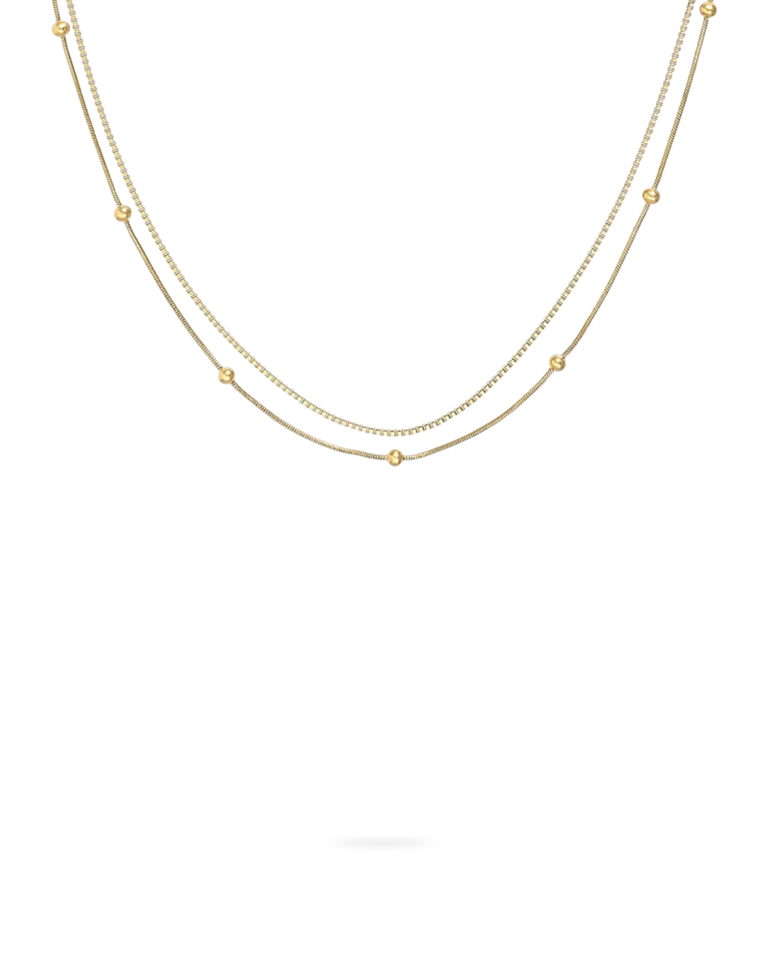 Bijou Brigitte Collier multirangs - Golden Esteem