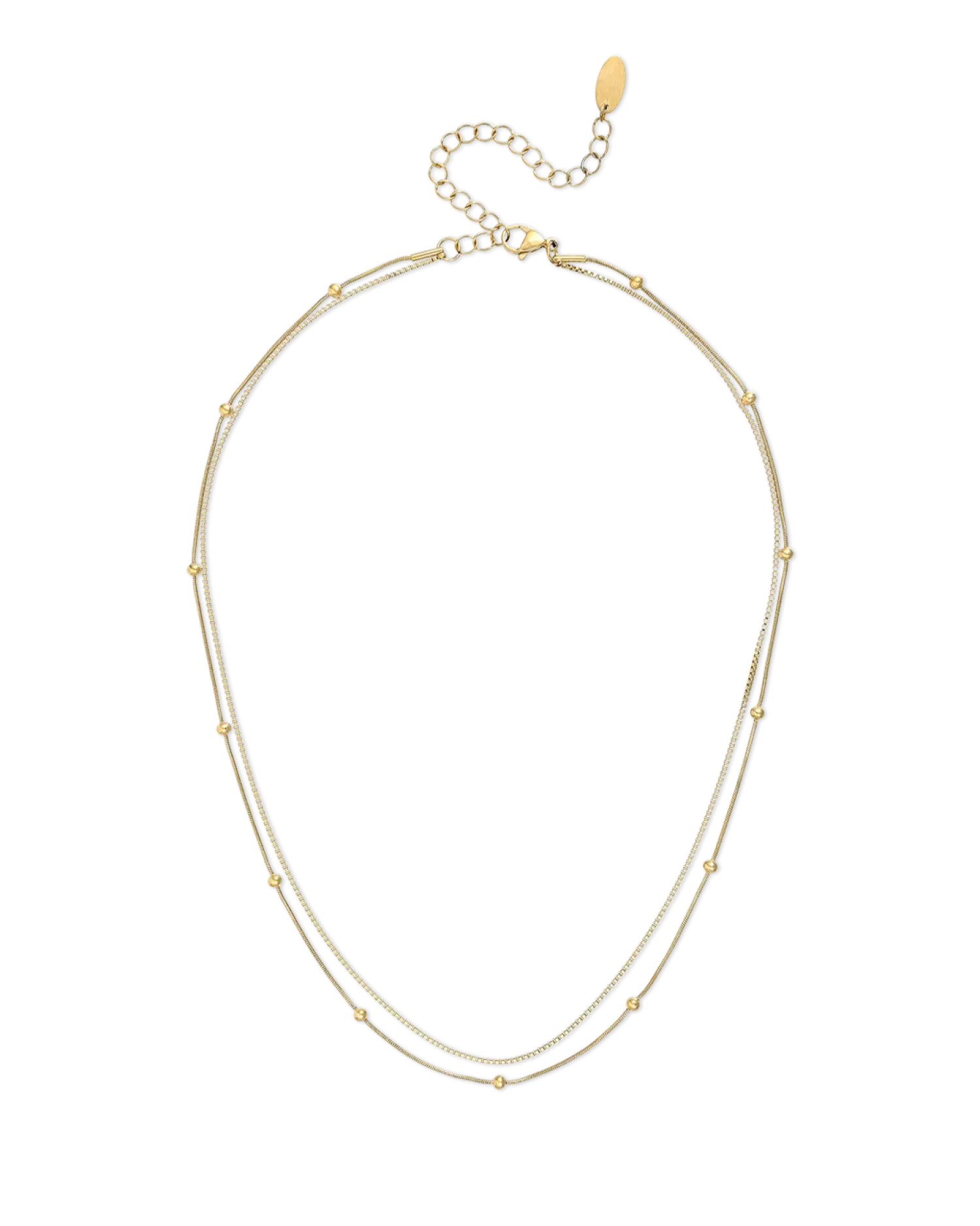 Bijou Brigitte Collier multirangs - Golden Esteem