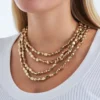 Bijou Brigitte Collier multirangs - Golden Glow