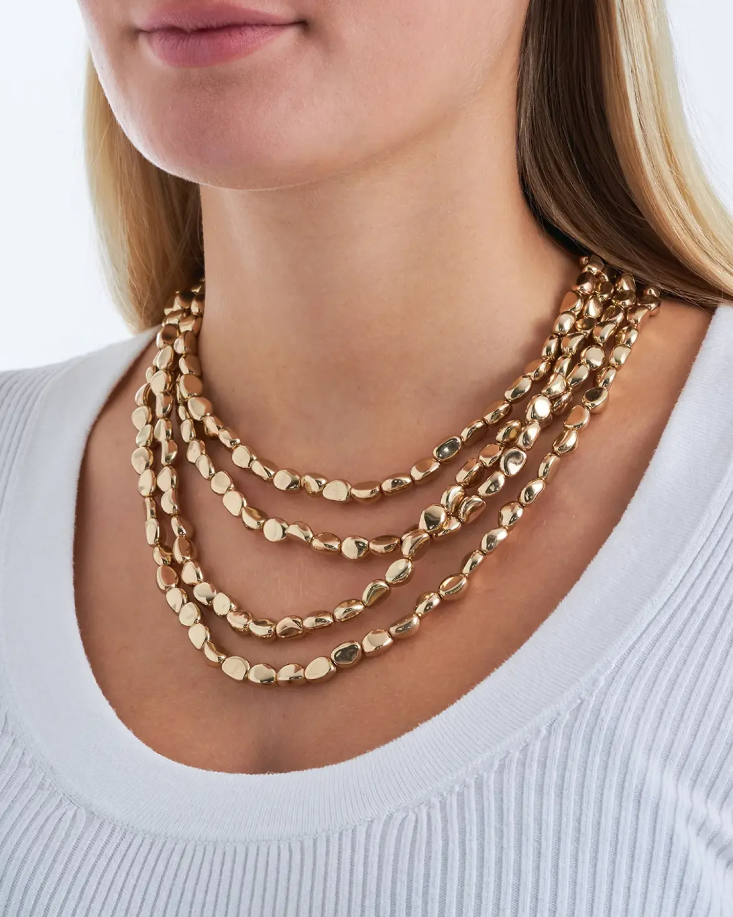 Bijou Brigitte Collier multirangs - Golden Glow