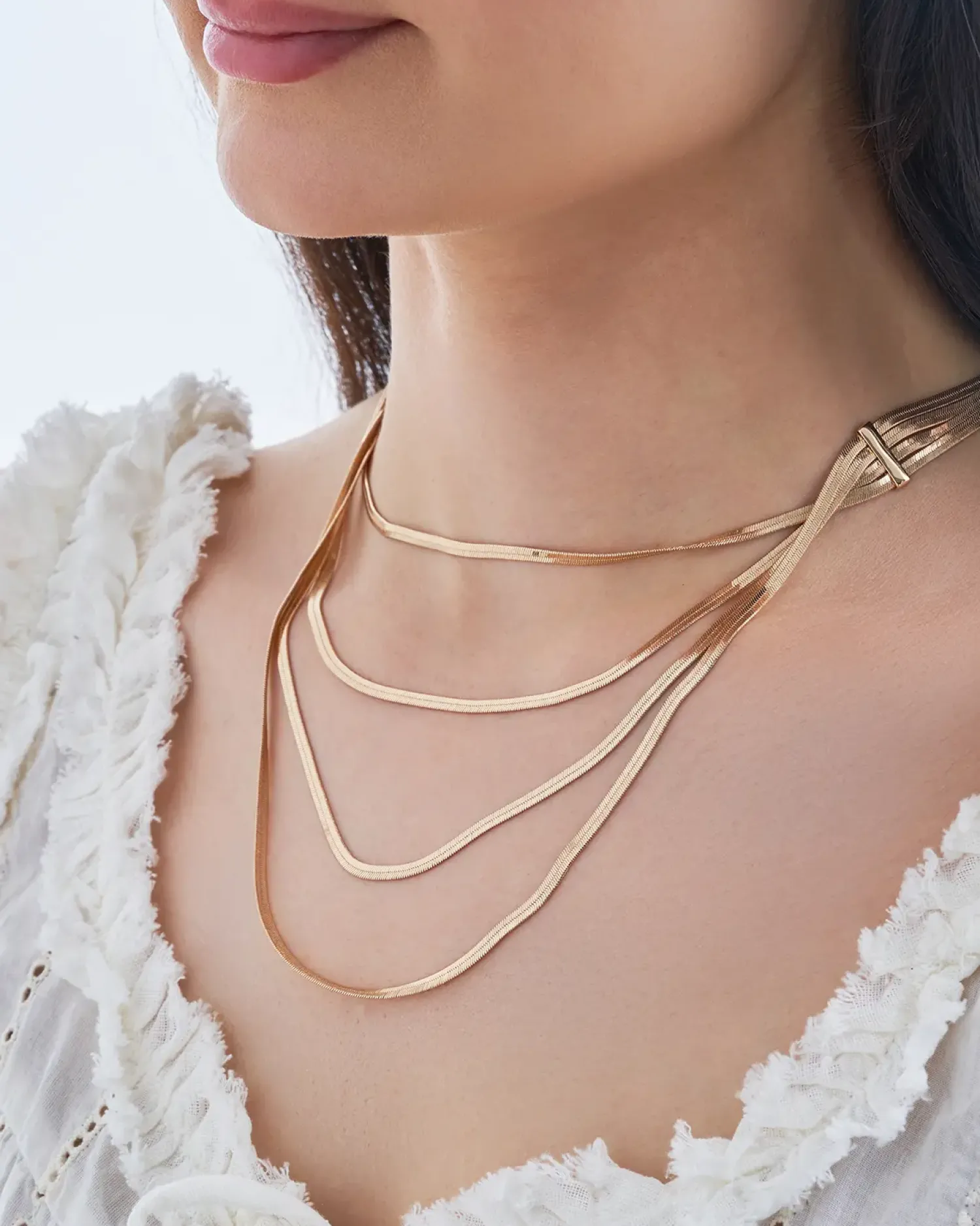 Bijou Brigitte Collier multirangs - Golden Layers Outlet