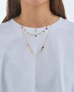 Bijou Brigitte Collier multi-rangs - Golden Plates Discount