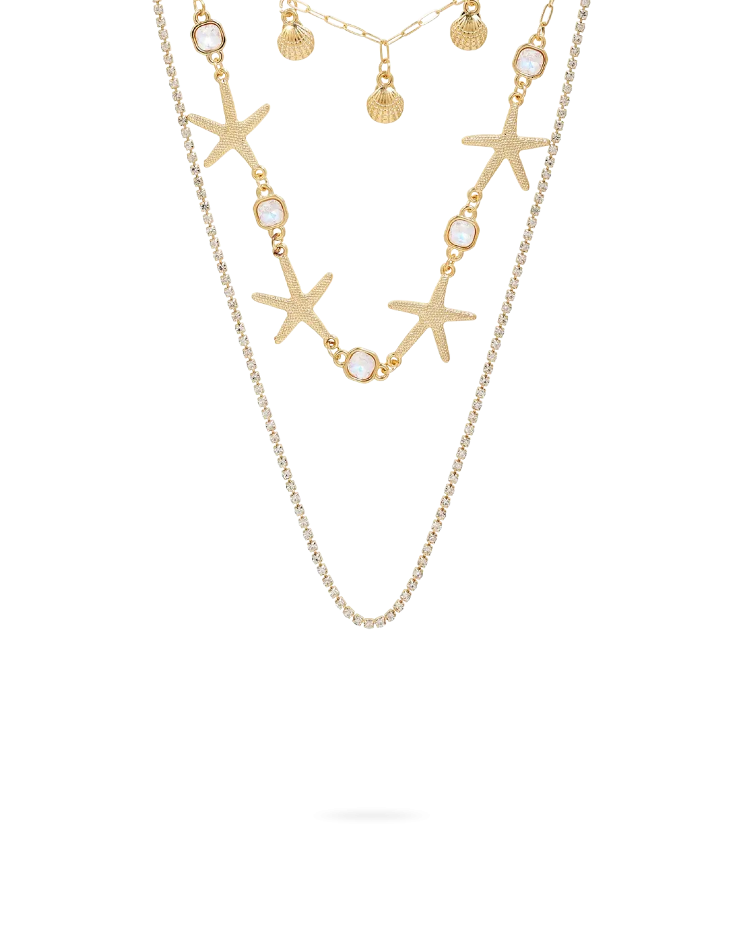 Bijou Brigitte Collier multirangs - Golden Shells Best