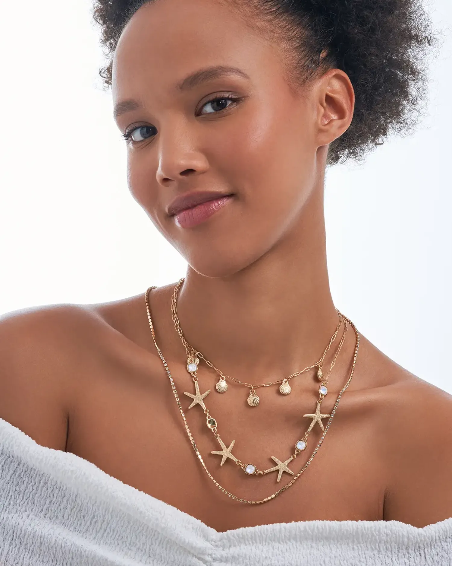 Bijou Brigitte Collier multirangs - Golden Shells Best