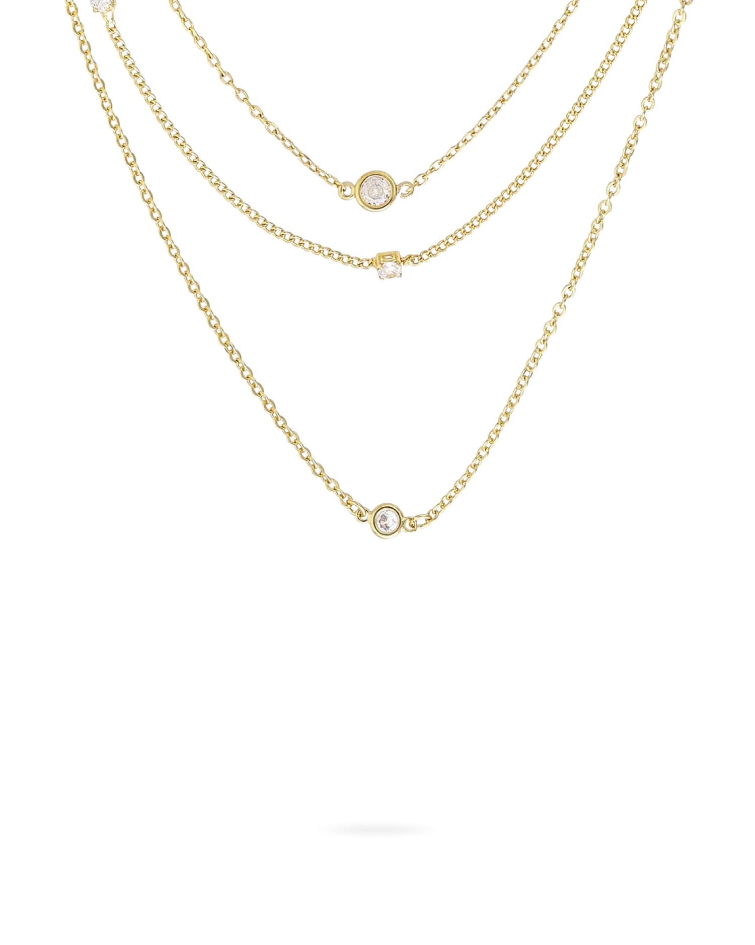 Bijou Brigitte Collier multi-rangs - Golden Sparkle Best
