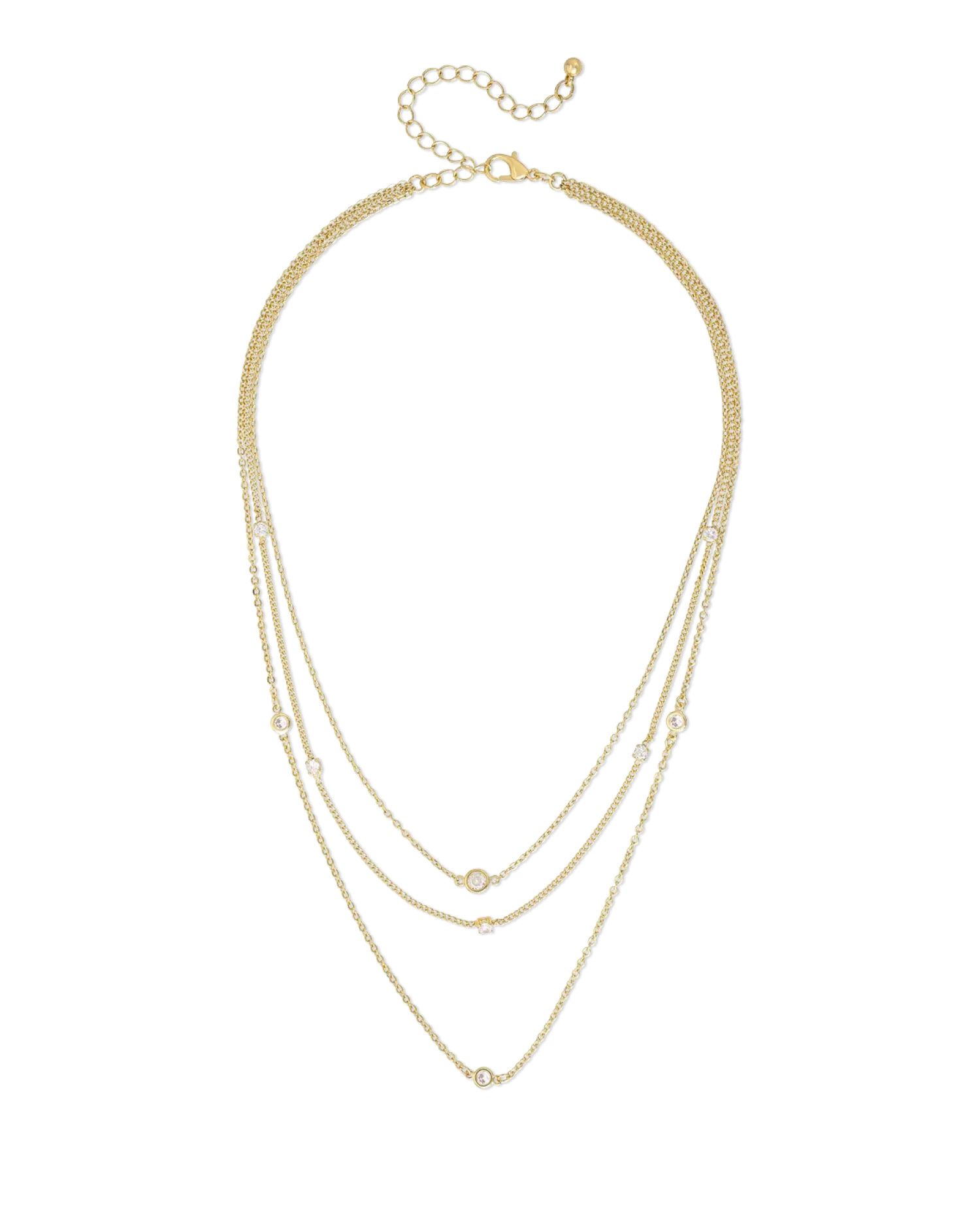 Bijou Brigitte Collier multi-rangs - Golden Sparkle Best