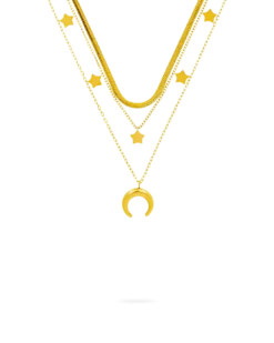 Bijou Brigitte Collier multirangs - Golden Trio Hot