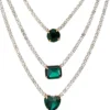 Bijou Brigitte Collier multirangs - Gorgeous Green Outlet