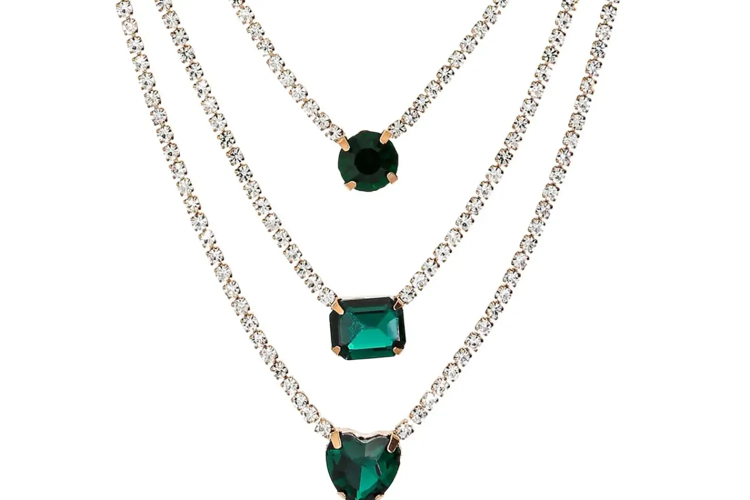 Bijou Brigitte Collier multirangs - Gorgeous Green Outlet