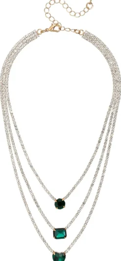 Bijou Brigitte Collier multirangs - Gorgeous Green Outlet