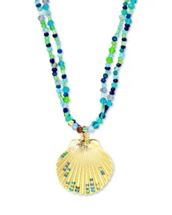 Bijou Brigitte Collier multirangs - Green Glass Outlet