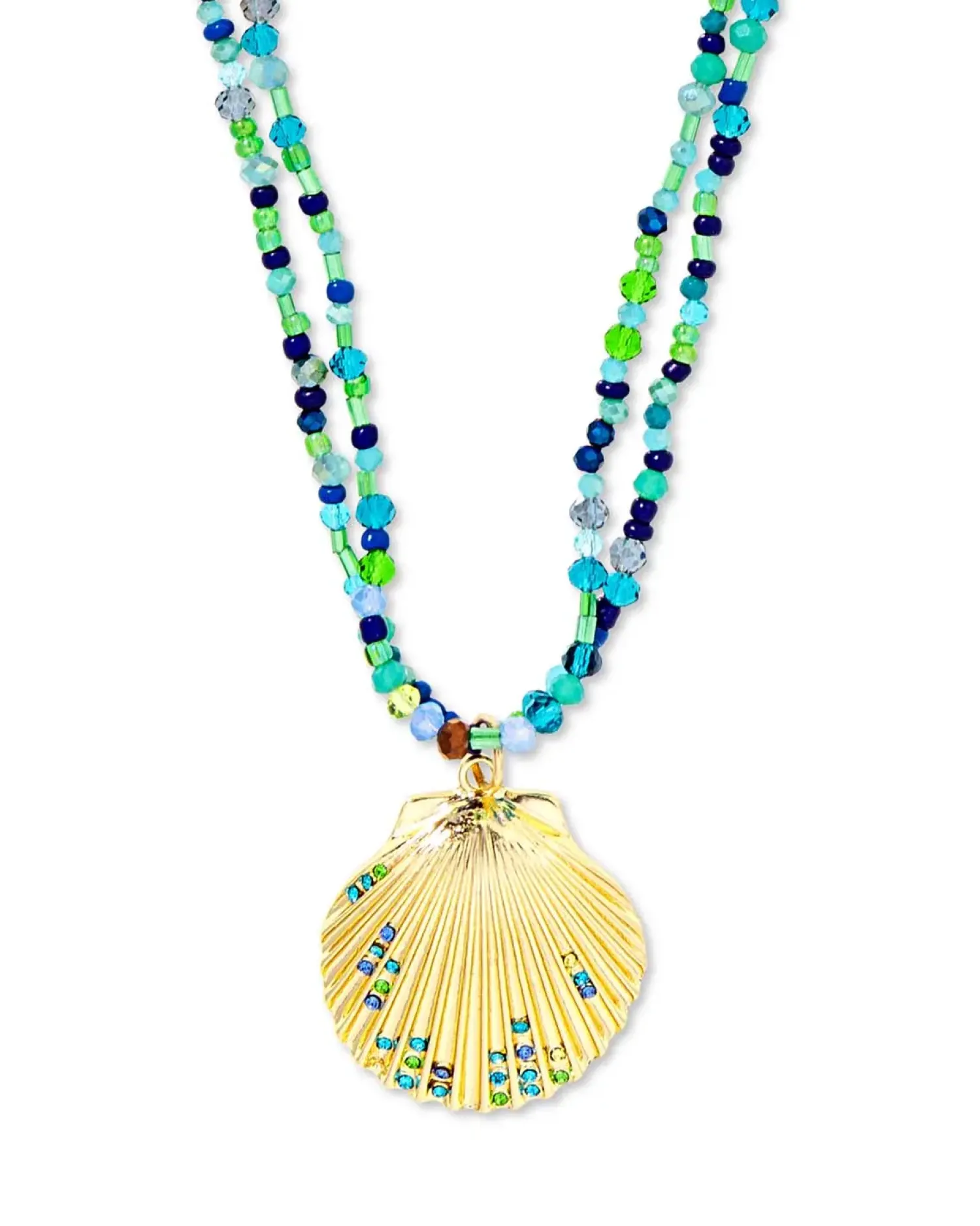 Bijou Brigitte Collier multirangs - Green Glass Outlet
