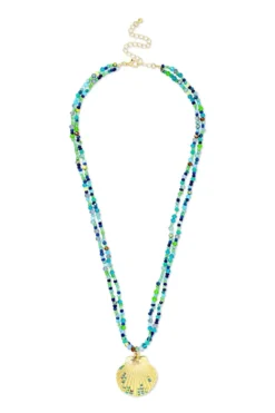Bijou Brigitte Collier multirangs - Green Glass Outlet