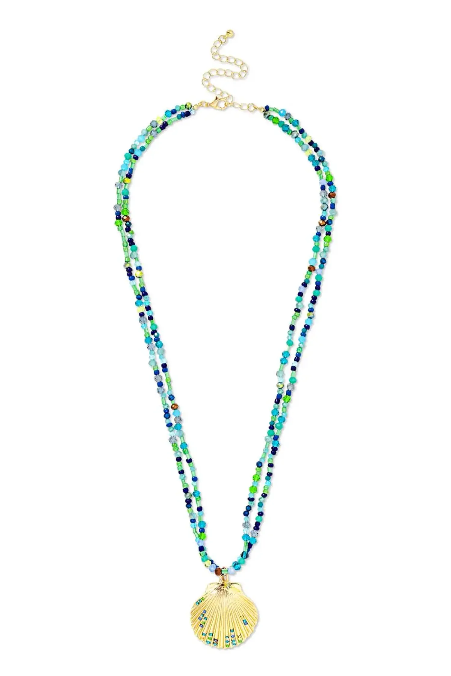 Bijou Brigitte Collier multirangs - Green Glass Outlet