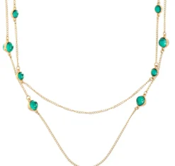 Bijou Brigitte Collier multirangs - Green Marble Sale