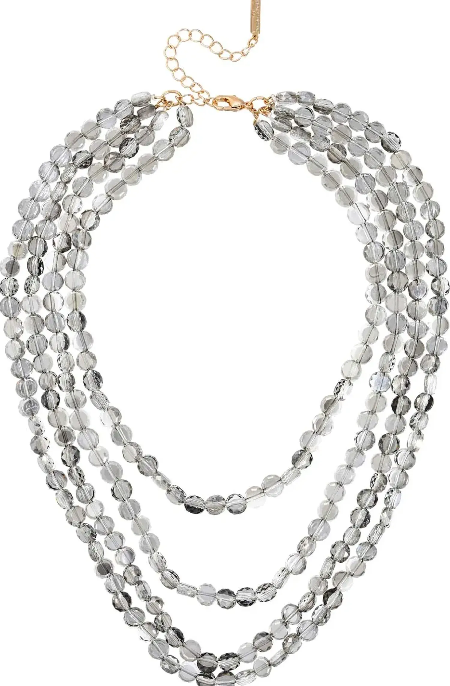 Bijou Brigitte Collier multirangs - Grey Pearls Hot