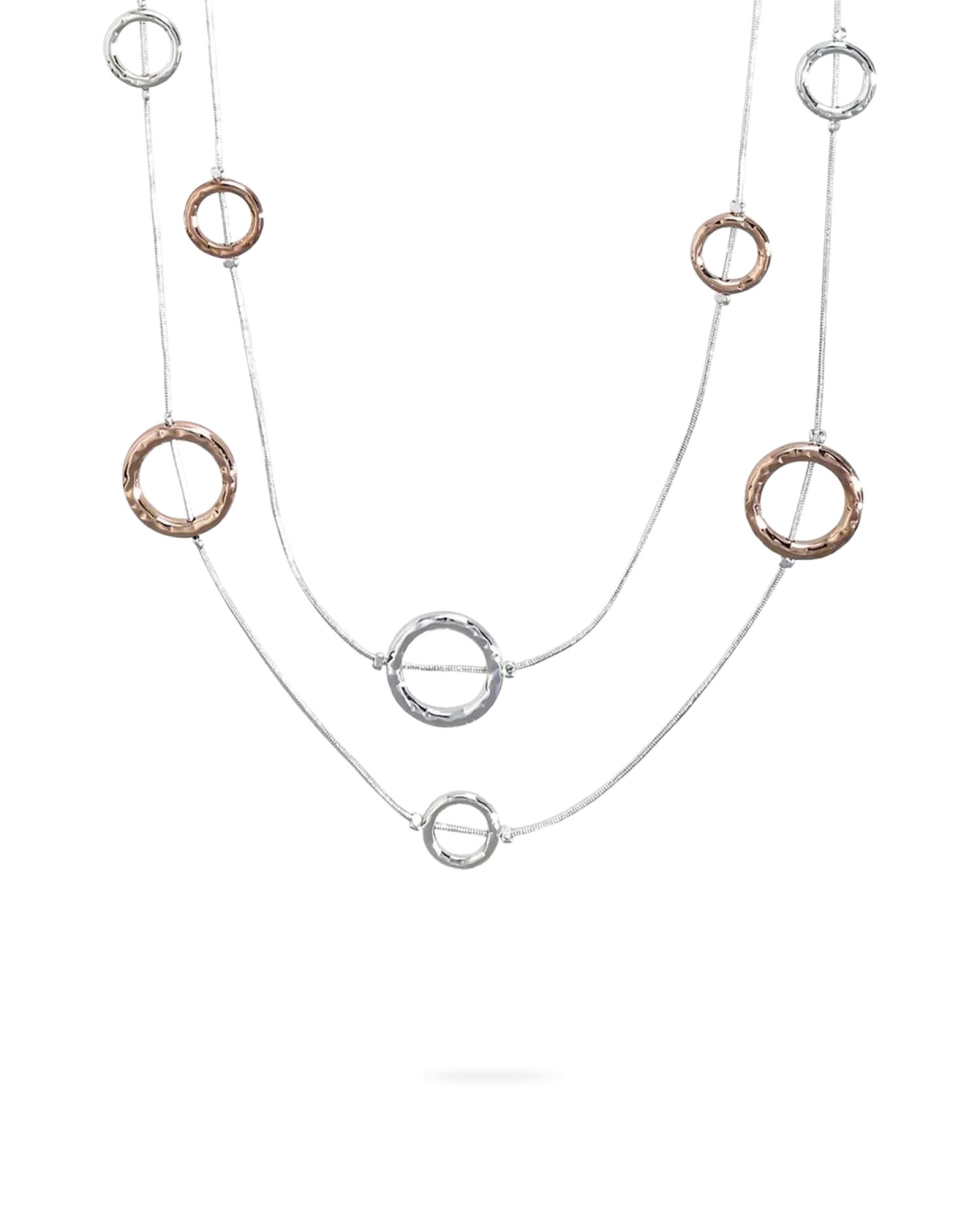 Bijou Brigitte Collier multirangs - Hammered Circles Best