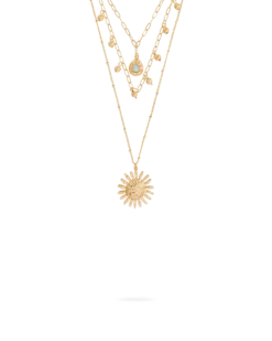 Bijou Brigitte Collier multirangs - Hammered Sun Discount