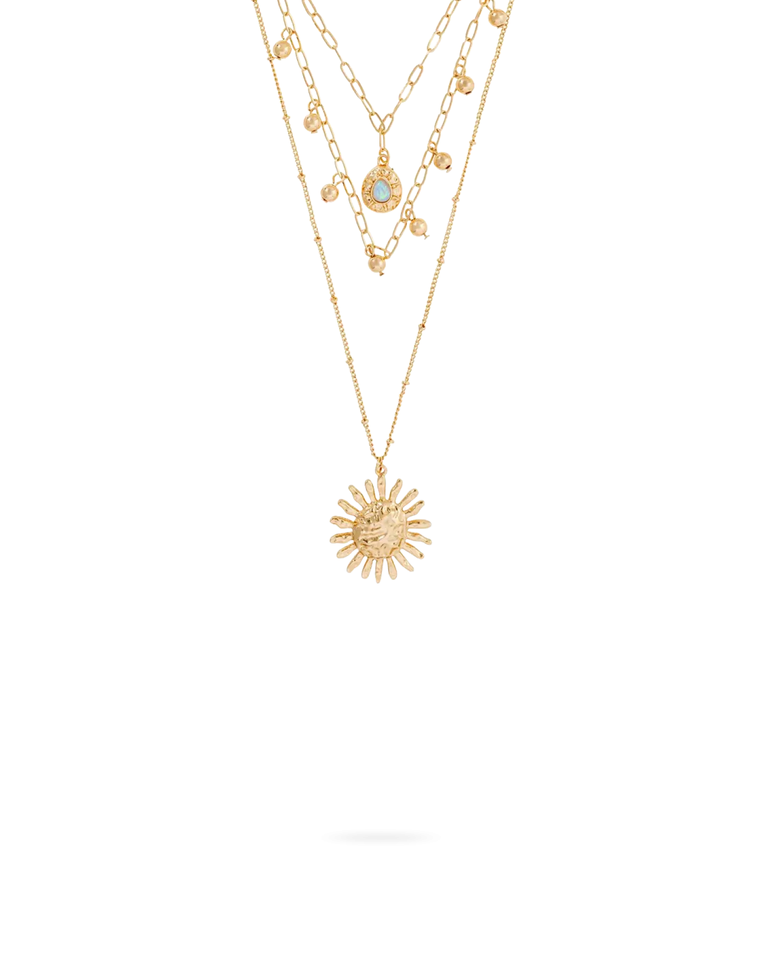 Bijou Brigitte Collier multirangs - Hammered Sun Discount