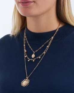 Bijou Brigitte Collier multirangs - Hammered Sun Discount
