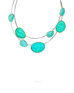Bijou Brigitte Collier multirangs - Hammered Turquoise Online
