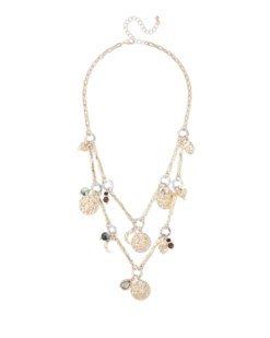 Bijou Brigitte Collier multirangs - Hammered Charms New