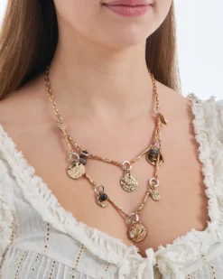 Bijou Brigitte Collier multirangs - Hammered Charms New