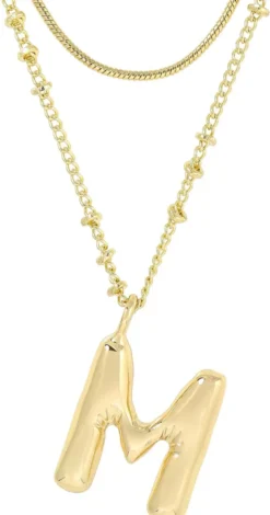 Bijou Brigitte Collier multirangs - Initial M Hot