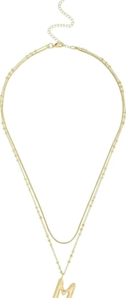 Bijou Brigitte Collier multirangs - Initial M Hot