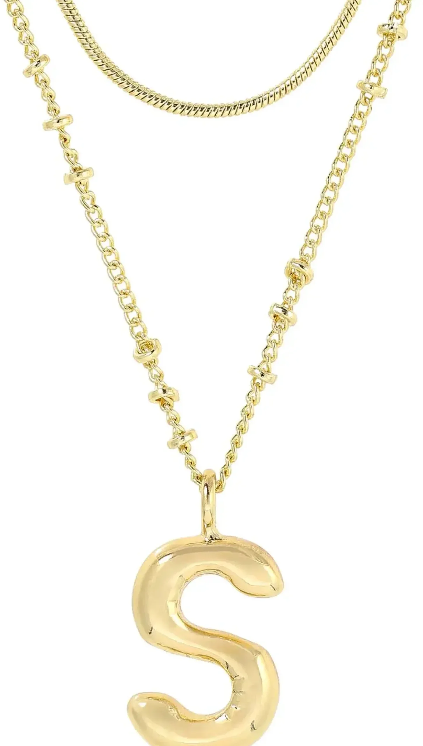 Bijou Brigitte Collier multirangs - Initial S New