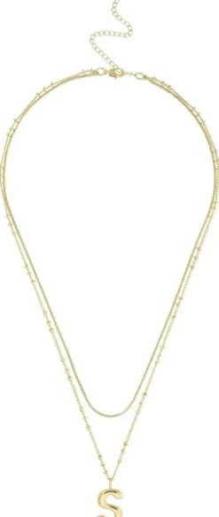 Bijou Brigitte Collier multirangs - Initial S New